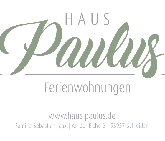 Logo mit Adresse, © Nordeifel Tourismus GmbH & Haus Paulus